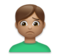Man Frowning: Medium Skin Tone