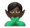 Man Gesturing No: Dark Skin Tone