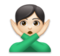 Man Gesturing No: Light Skin Tone