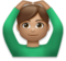 Man Gesturing OK: Medium Skin Tone
