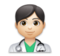 Man Health Worker: Light Skin Tone
