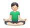 Man in Lotus Position: Light Skin Tone