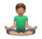 Man in Lotus Position: Medium Skin Tone