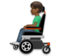 Man in Motorized Wheelchair: Medium-Dark Skin Tone