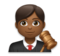 Man Judge: Medium-Dark Skin Tone