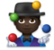 Man Juggling: Dark Skin Tone