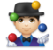 Man Juggling: Light Skin Tone