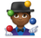 Man Juggling: Medium-Dark Skin Tone