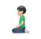 Man Kneeling: Light Skin Tone
