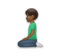 Man Kneeling: Medium-Dark Skin Tone