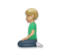 Man Kneeling: Medium-Light Skin Tone