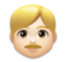 Man: Light Skin Tone, Blond Hair