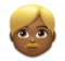 Man: Medium-Dark Skin Tone, Blond Hair