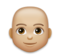 Man: Medium-Light Skin Tone, Bald