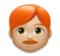 Man: Medium-Light Skin Tone, Red Hair
