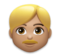 Man: Medium Skin Tone, Blond Hair