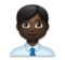 Man Office Worker: Dark Skin Tone