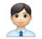 Man Office Worker: Light Skin Tone