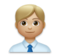 Man Office Worker: Medium-Light Skin Tone