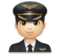 Man Pilot: Light Skin Tone