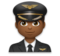 Man Pilot: Medium-Dark Skin Tone