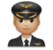 Man Pilot: Medium-Light Skin Tone