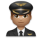 Man Pilot: Medium Skin Tone