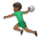 Man Playing Handball: Medium-Dark Skin Tone