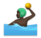 Man Playing Water Polo: Dark Skin Tone