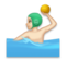 Man Playing Water Polo: Light Skin Tone