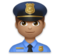 Man Police Officer: Medium Skin Tone
