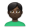 Man Pouting: Dark Skin Tone