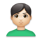 Man Pouting: Light Skin Tone