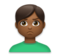 Man Pouting: Medium-Dark Skin Tone