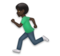 Man Running: Dark Skin Tone
