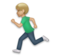 Man Running: Medium-Light Skin Tone