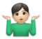 Man Shrugging: Light Skin Tone