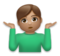 Man Shrugging: Medium Skin Tone