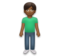 Man Standing: Medium-Dark Skin Tone