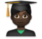 Man Student: Dark Skin Tone