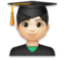 Man Student: Light Skin Tone