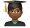Man Student: Medium-Dark Skin Tone
