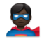Man Superhero: Dark Skin Tone