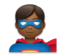 Man Superhero: Medium-Dark Skin Tone