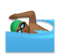 Man Swimming: Medium-Dark Skin Tone
