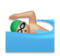 Man Swimming: Medium-Light Skin Tone