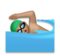 Man Swimming: Medium Skin Tone