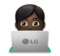 Man Technologist: Dark Skin Tone