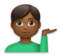Man Tipping Hand: Medium-Dark Skin Tone