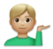 Man Tipping Hand: Medium-Light Skin Tone